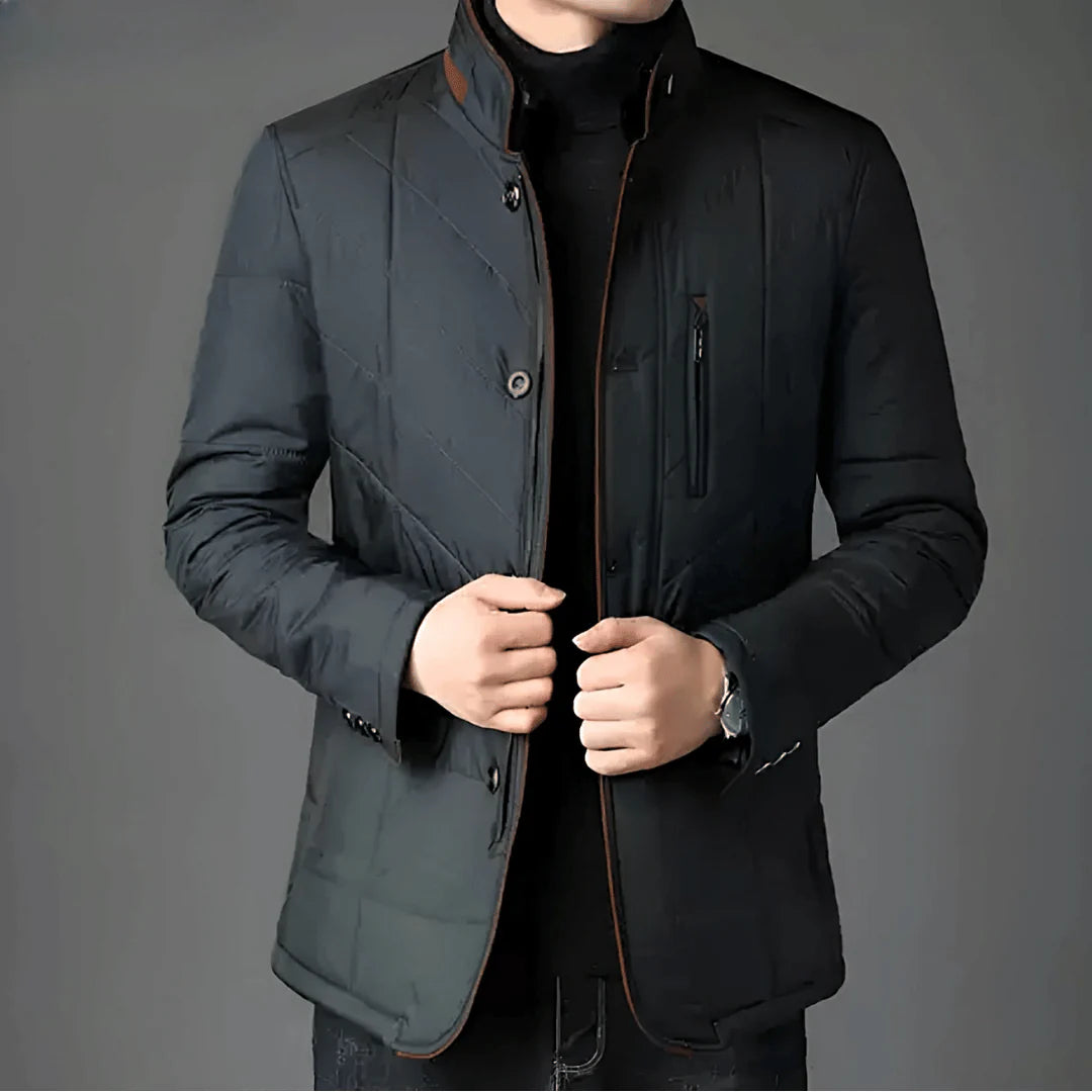 Alessandro - Milano Tailored Linen Jacket-Black