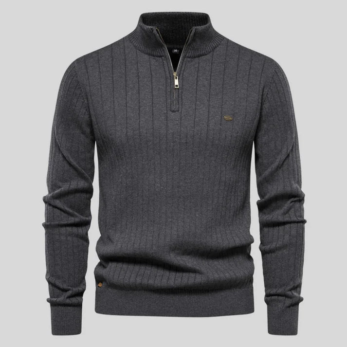 Charlie - Comfort Sweater-Gray