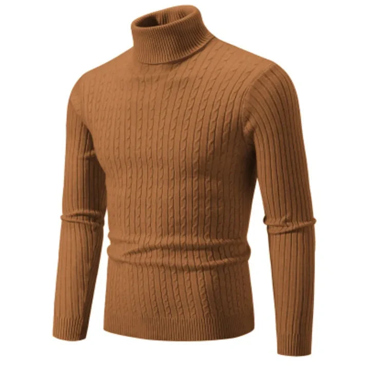 Greg - Comfort Casual Turtleneck-Brown