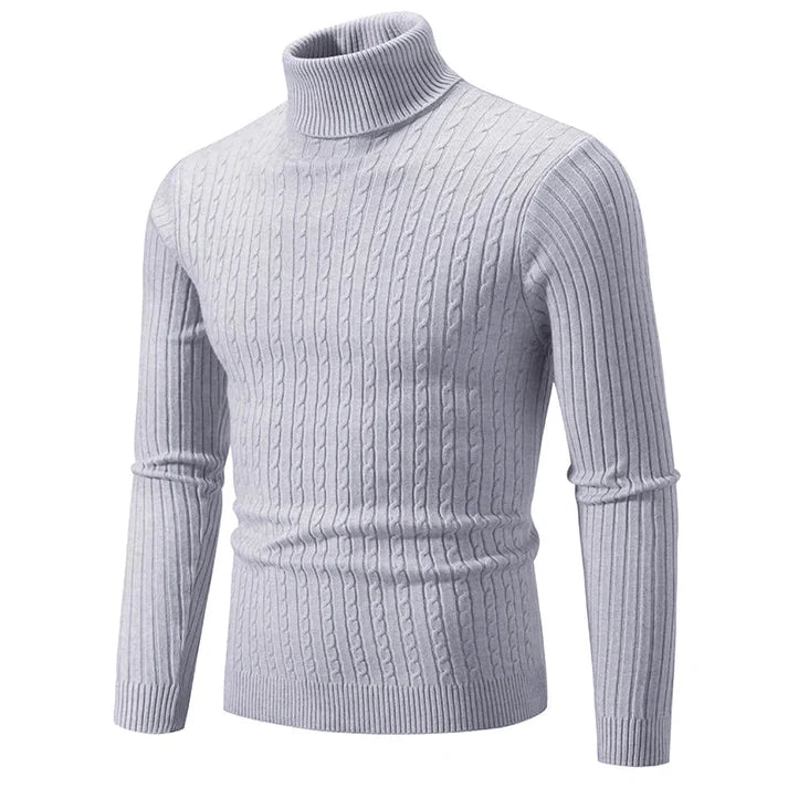 Greg - Comfort Casual Turtleneck-Light Gray