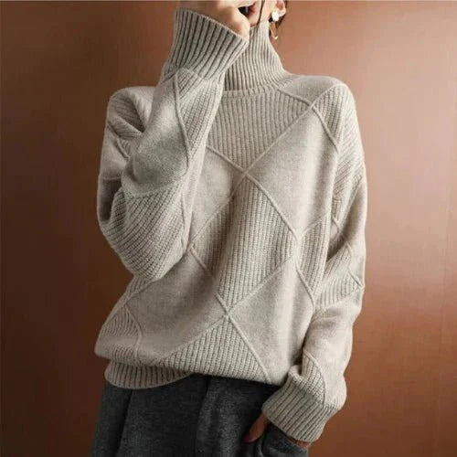 Lacey - Soft Warm Merino Wool Sweater beige