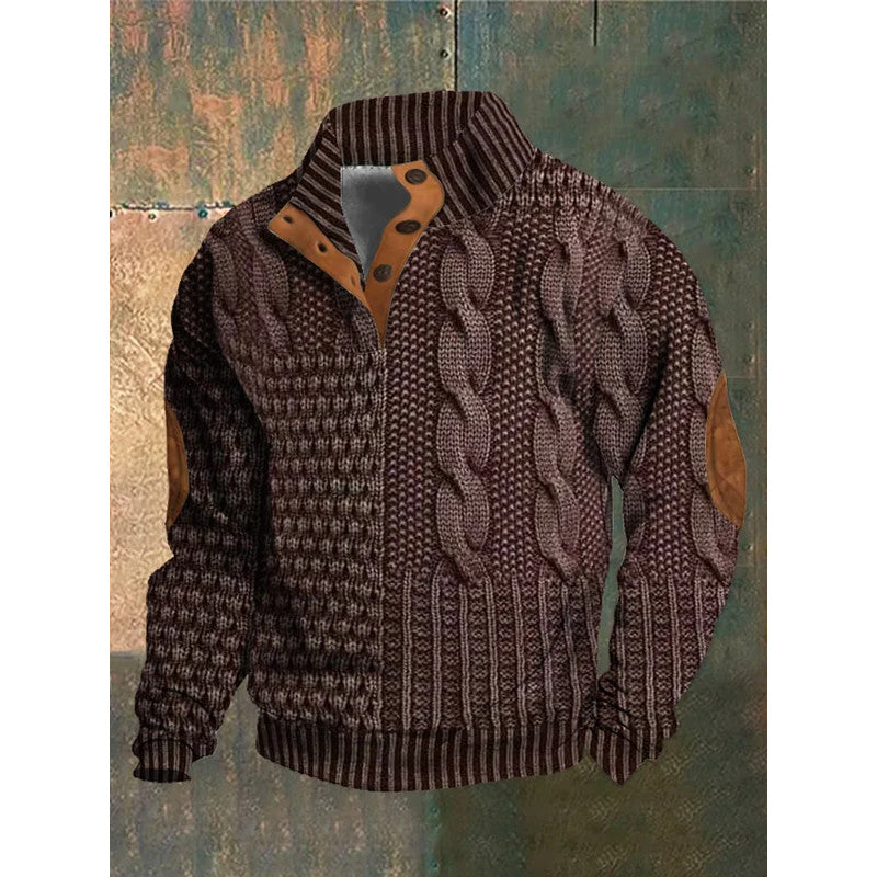 Wilbur - Comfort Winter Sweater-Dark Red