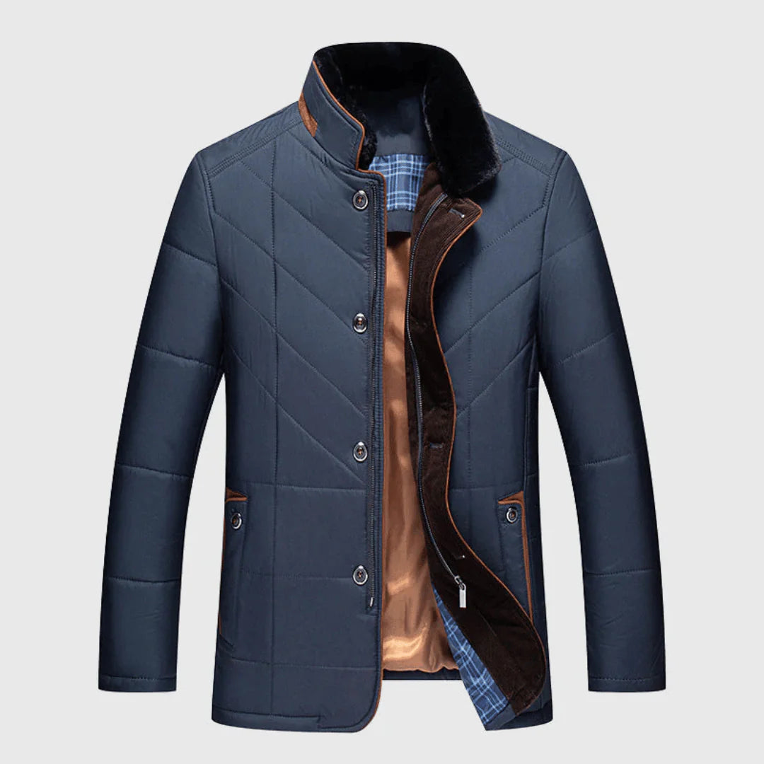 Alessandro - Milano Tailored Linen Jacket-Royal Blue