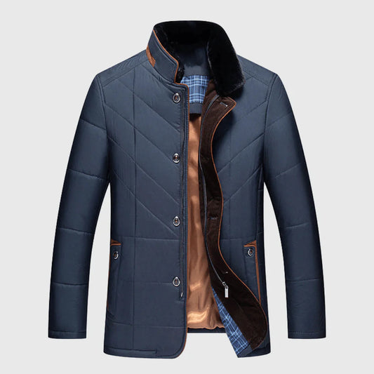 Alessandro - Milano Tailored Linen Jacket-Royal Blue