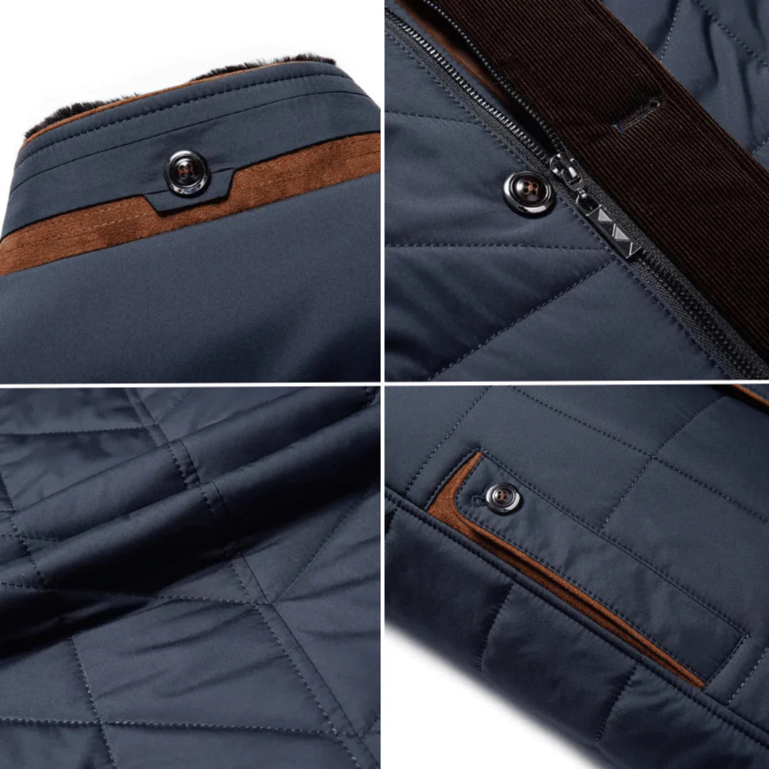 Alessandro - Milano Tailored Linen Jacket-Royal Blue