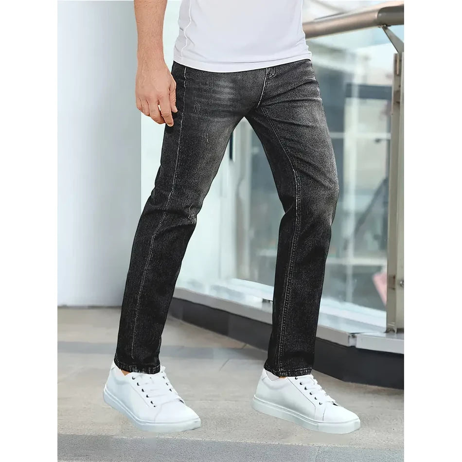 Alvin - Casual Style Jeans-Black