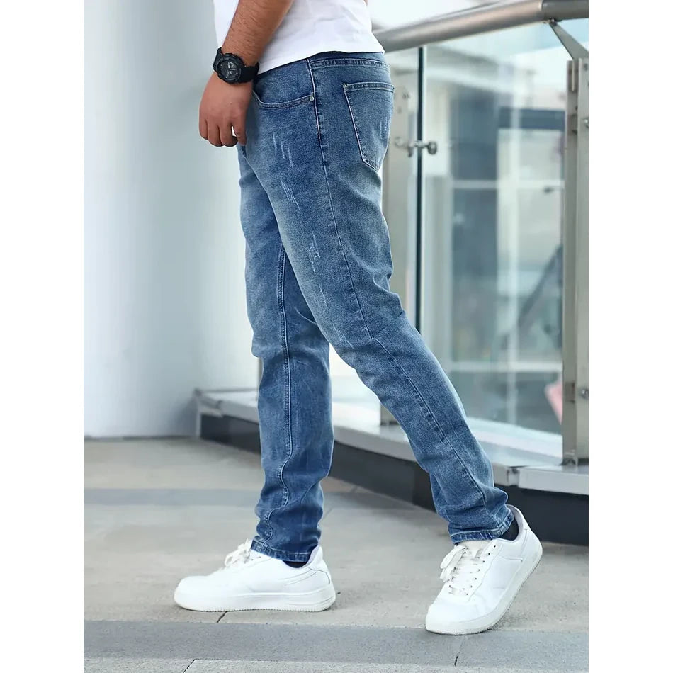 Alvin - Casual Style Jeans-Deep Blue