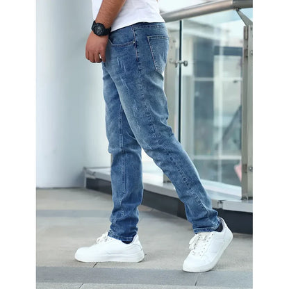 Alvin - Casual Style Jeans-Deep Blue