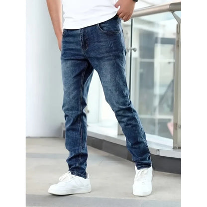 Alvin - Casual Style Jeans-Deep Blue