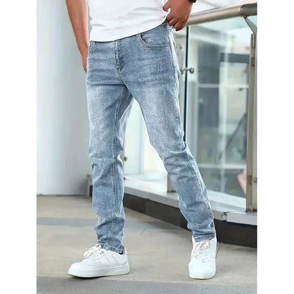 Alvin - Casual Style Jeans-Light Blue