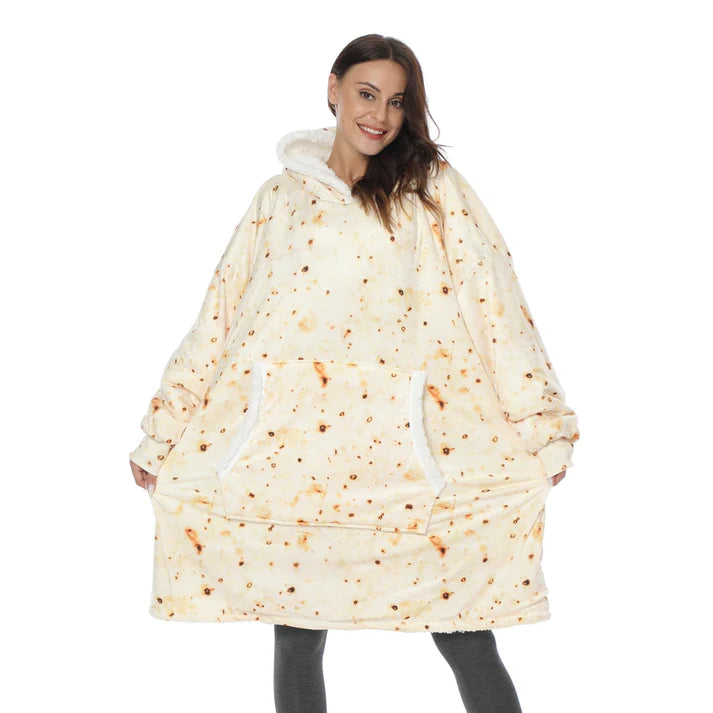 Angela - Soft Comfy Blanket with Hoodie Pancake