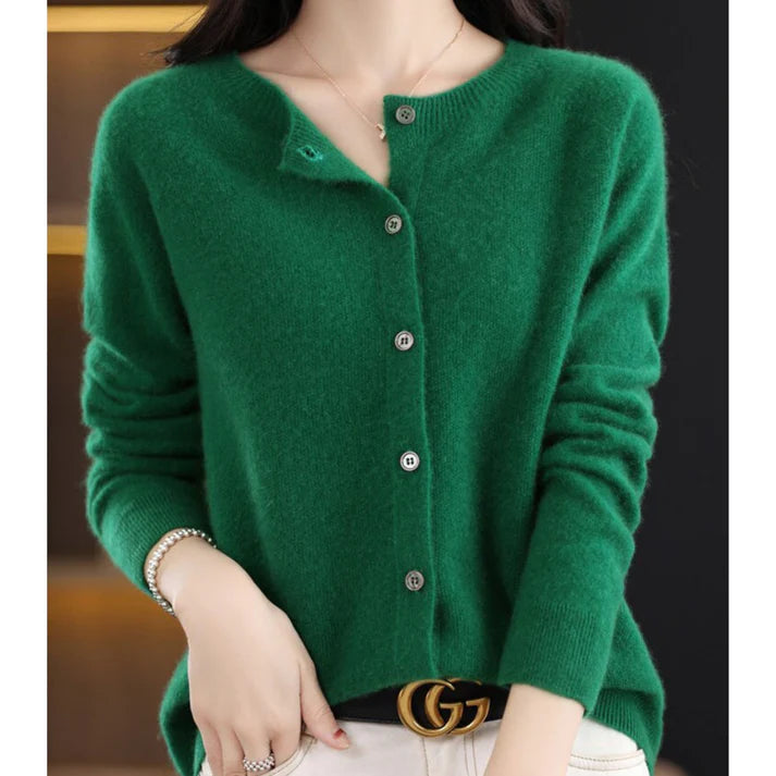 Ann - Refined Look Luxurious Sweater Dark Green