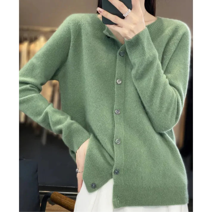 Ann - Refined Look Luxurious Sweater Light Green