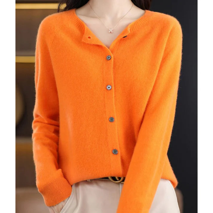 Ann - Refined Look Luxurious Sweater Orange