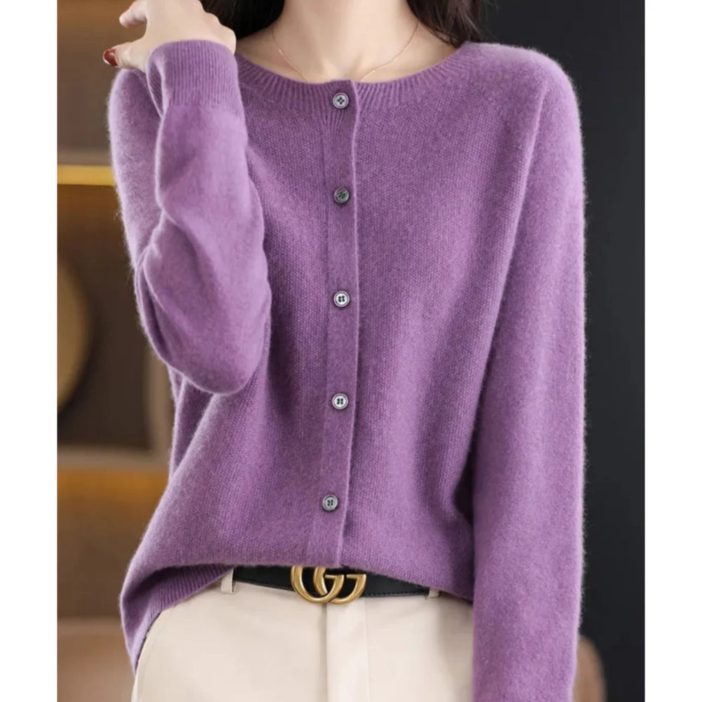 Ann - Refined Look Luxurious Sweater Purple