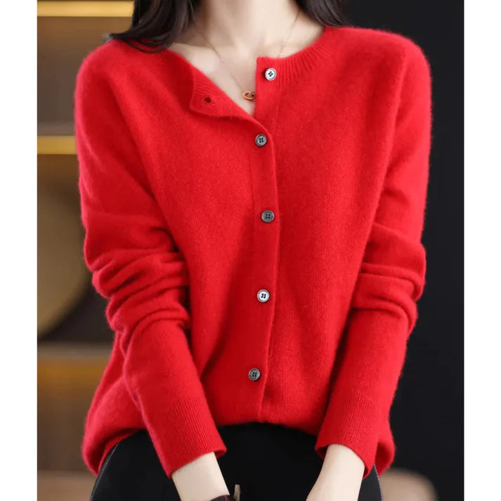 Ann - Refined Look Luxurious Sweater Red