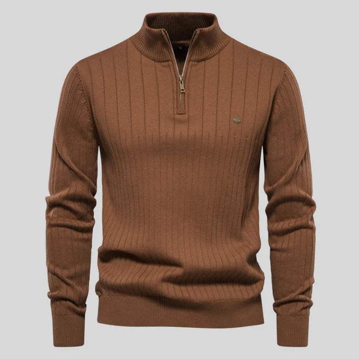 Charlie - Comfort Sweater-Brown