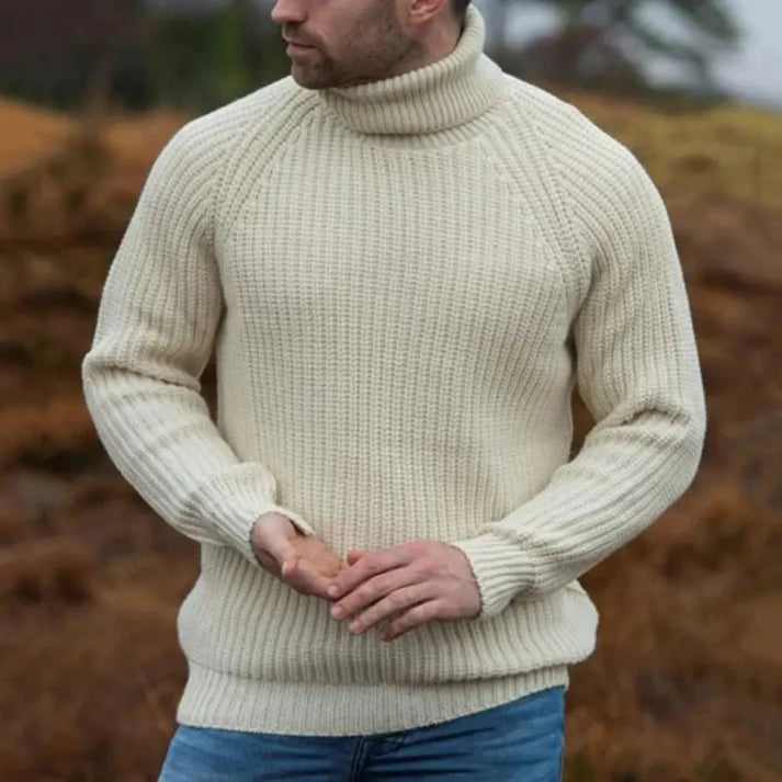 David - Soft Classic Turtleneck-Beige
