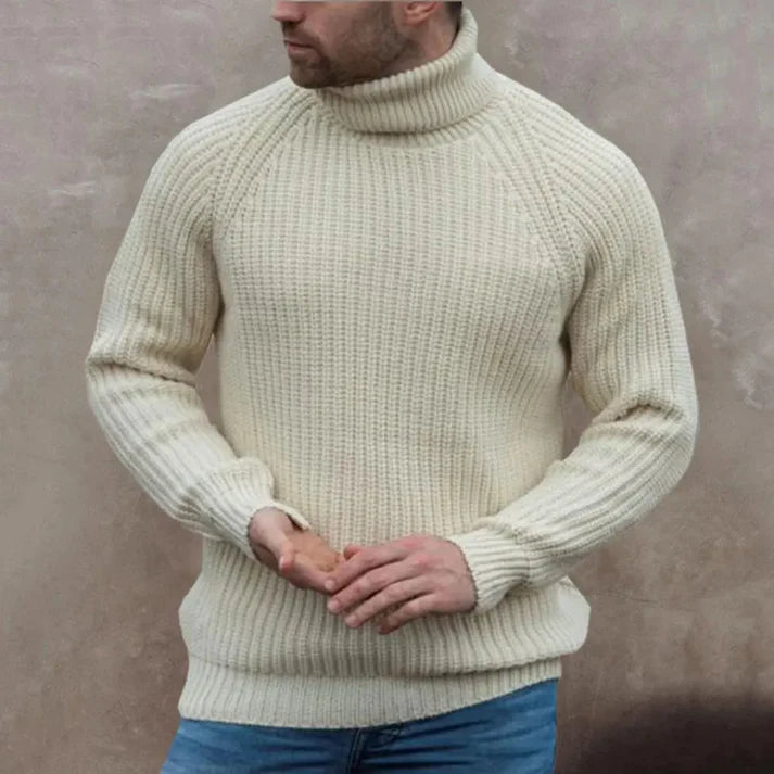 David - Soft Classic Turtleneck-Beige