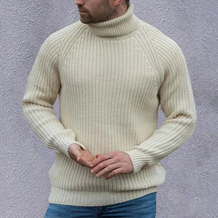 David - Soft Classic Turtleneck-Beige