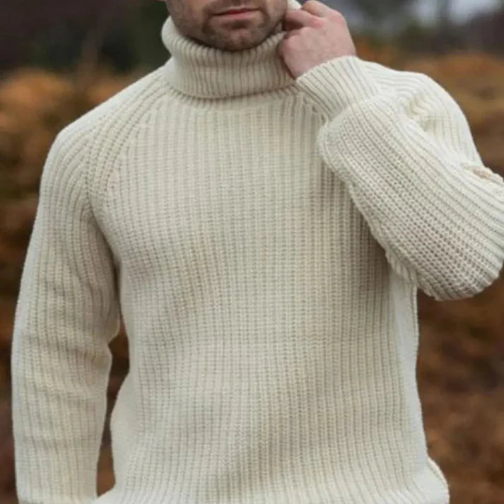 David - Soft Classic Turtleneck-Beige