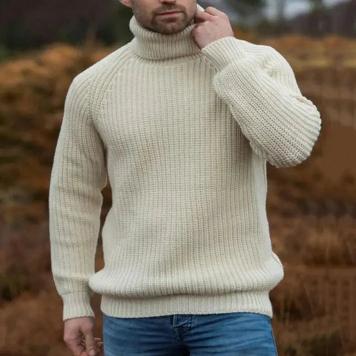 David - Soft Classic Turtleneck-Beige