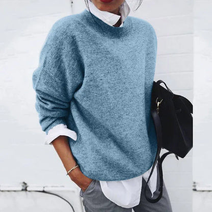 Eldora - Casual Cozy Comfort Sweater Blue