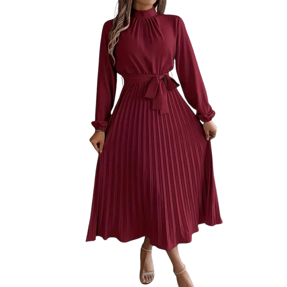 Ethel - Stylish Look Occasional Maxi-Bordeaux Red