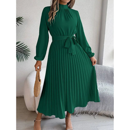Ethel - Stylish Look Occasional Maxi-Dark Green