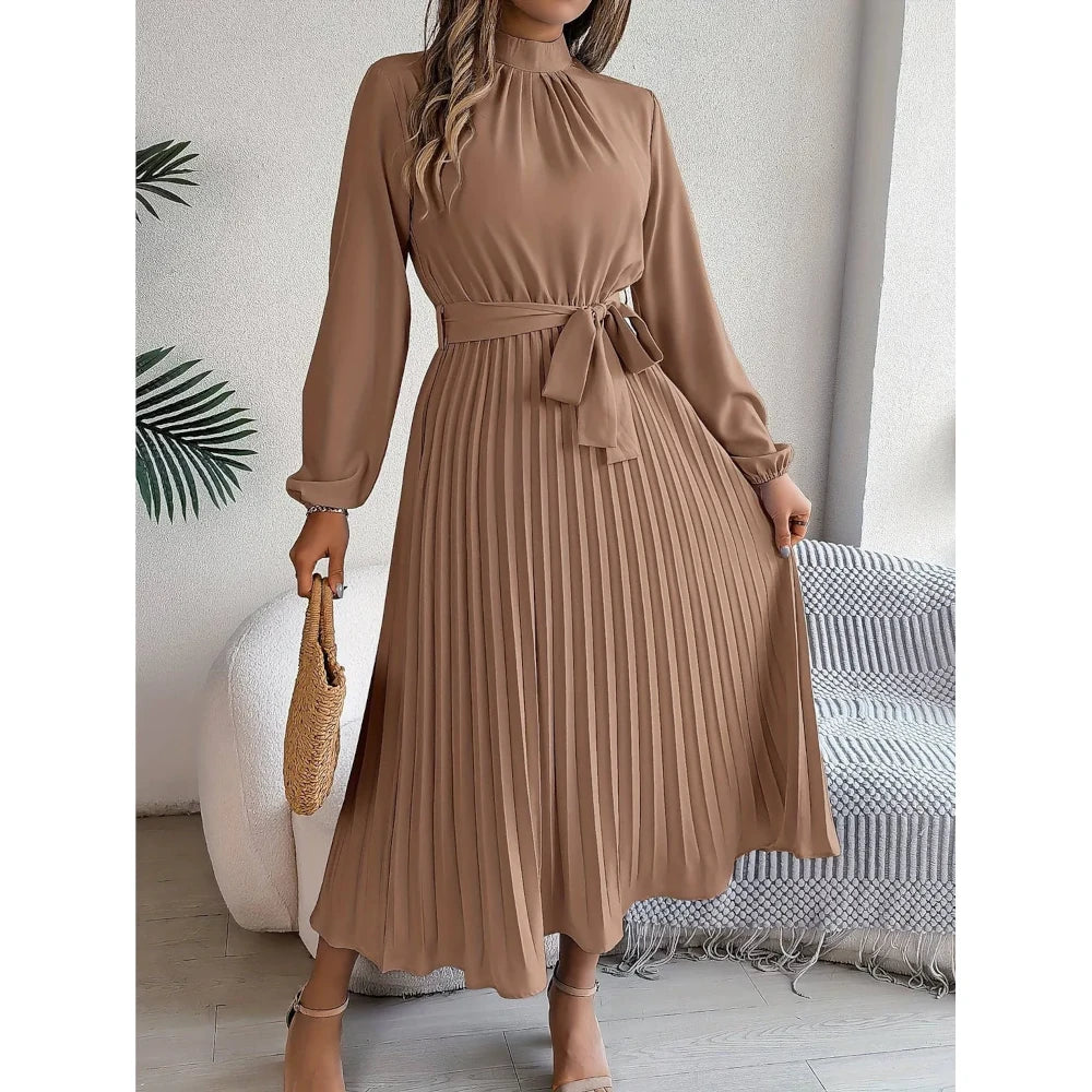 Ethel - Stylish Look Occasional Maxi-Khaki