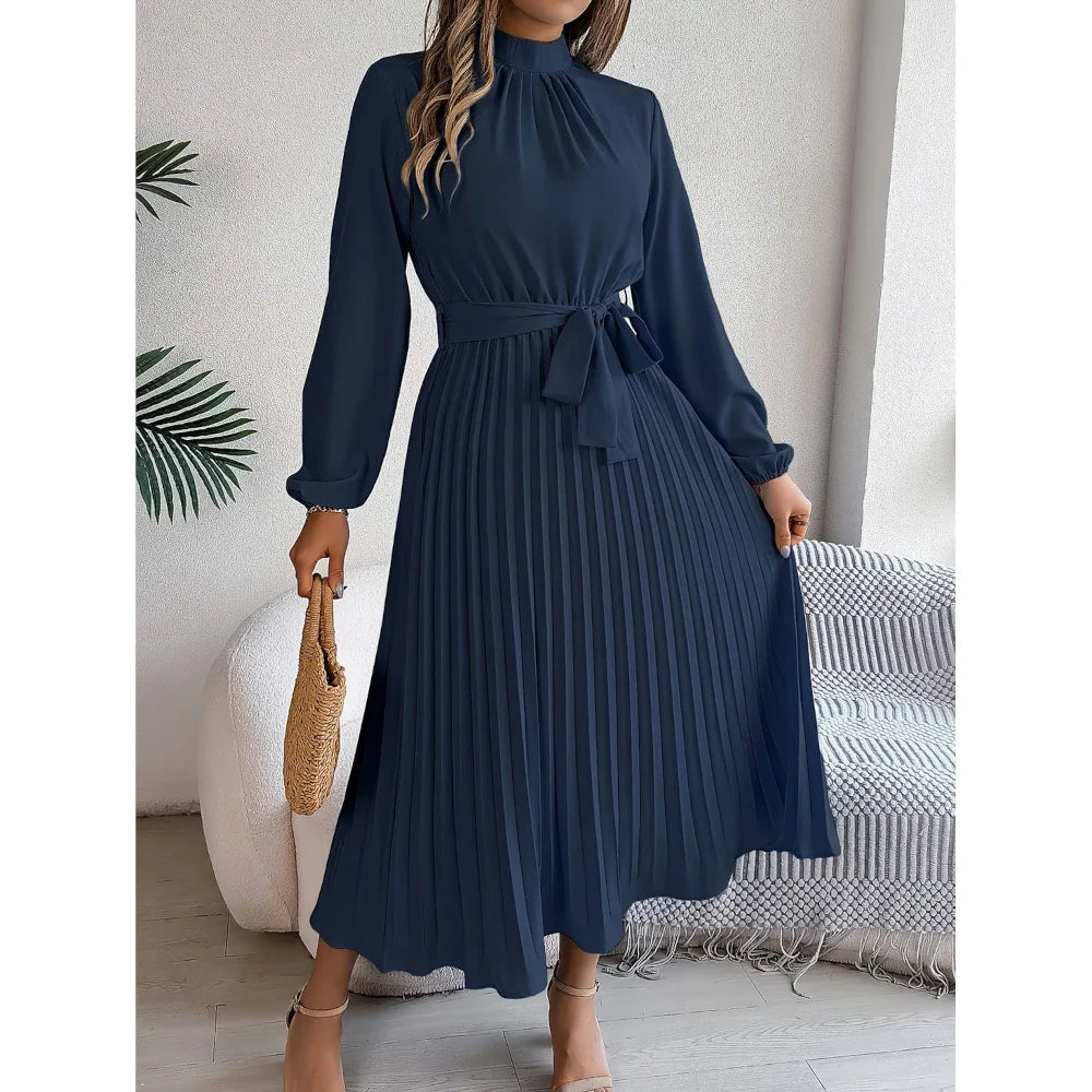 Ethel - Stylish Look Occasional Maxi-Navy Blue