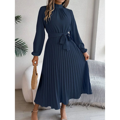 Ethel - Stylish Look Occasional Maxi-Navy Blue