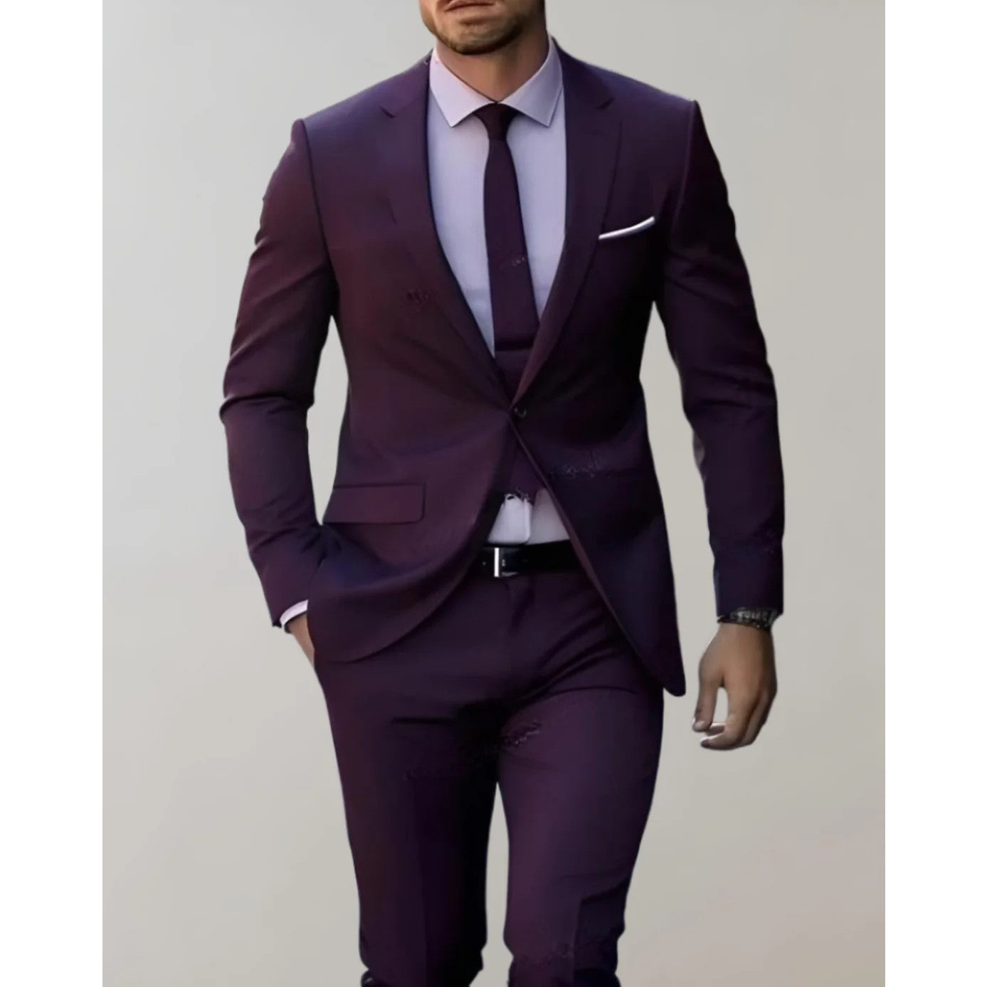 George - Classic 2-piece Suit-Purple