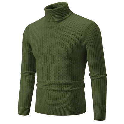 Greg - Comfort Casual Turtleneck-Green