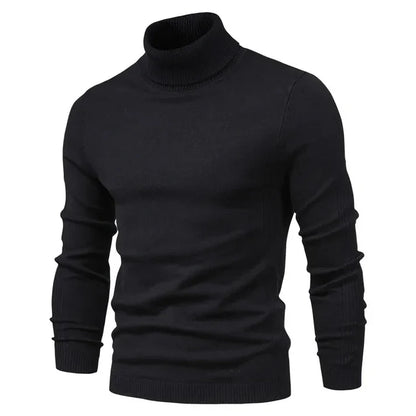 Andrew - Streamlined Look Turtleneck- Black
