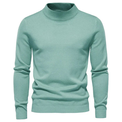 Andrew - Streamlined Look Turtleneck- Light Green