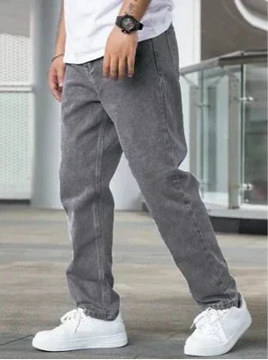 Jimmy - Straight Leg Jeans for Men - Gray