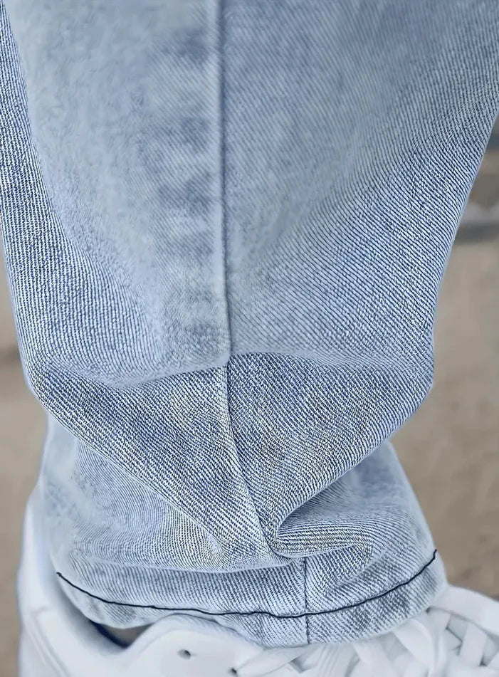 Jimmy - Straight Leg Jeans for Men - Light Blue