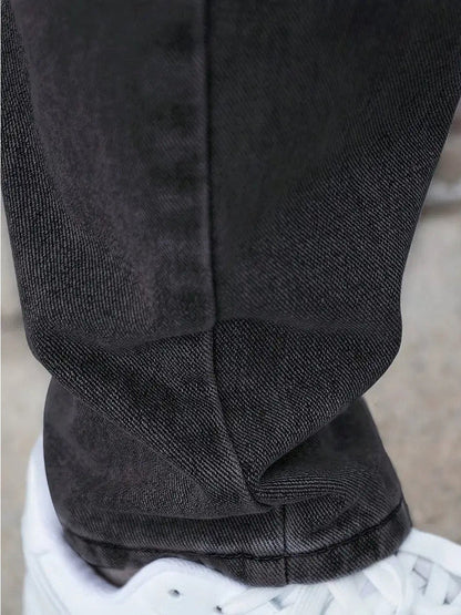 Jimmy - Straight Leg Jeans for Men - Black