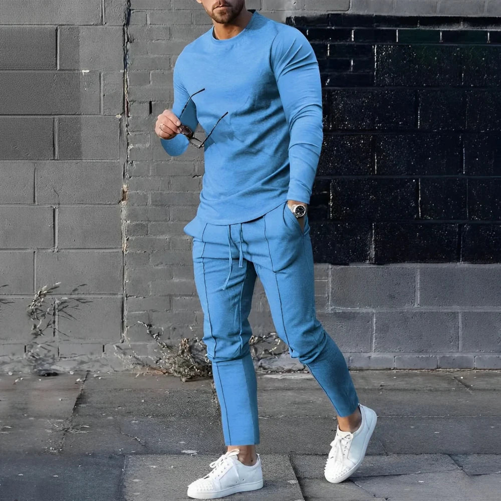 Larry - Weekend Outfit Set for Men- Blue