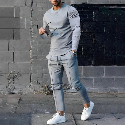 Larry - Weekend Outfit Set for Men- Gray