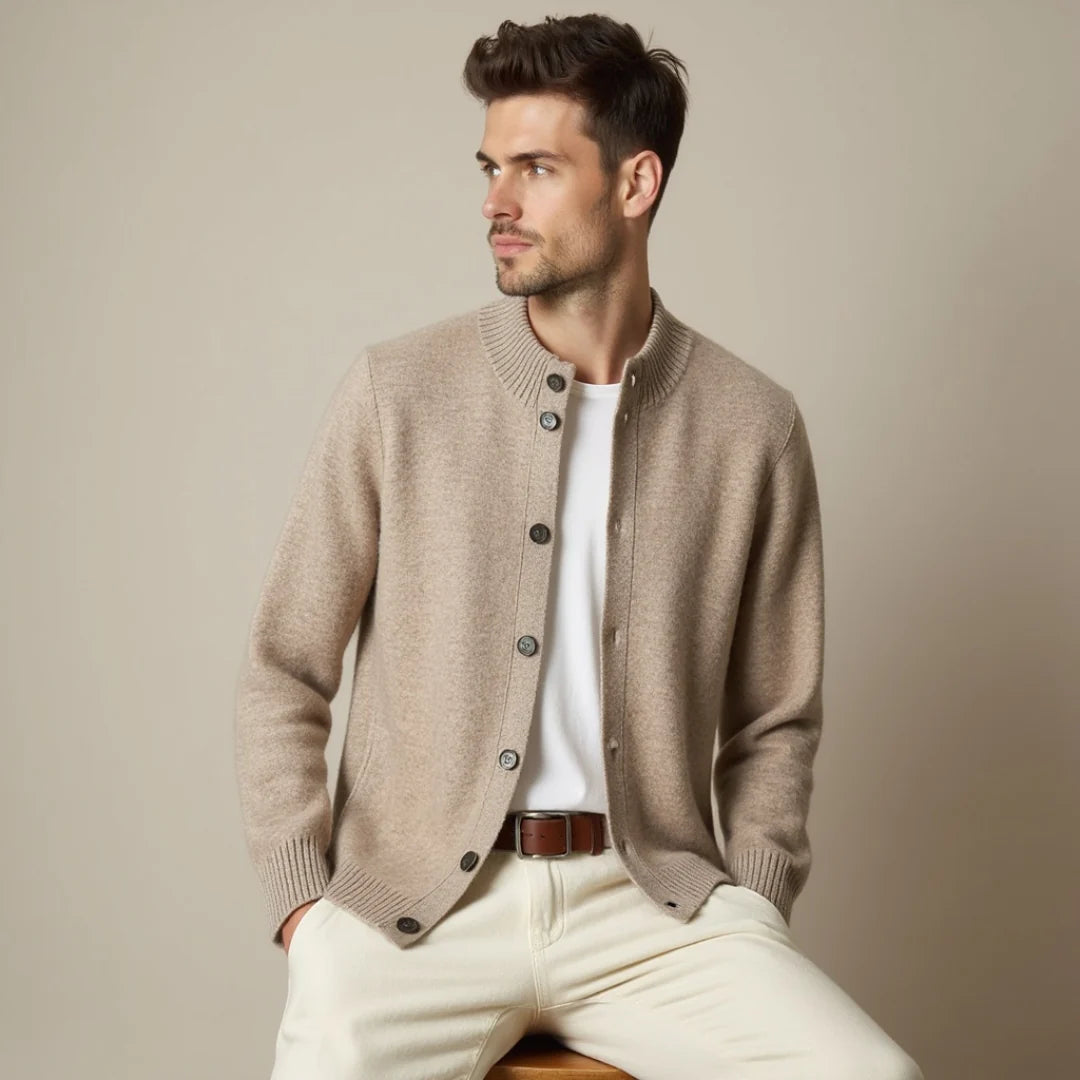 Luca - Merino Wool Jacket Beige