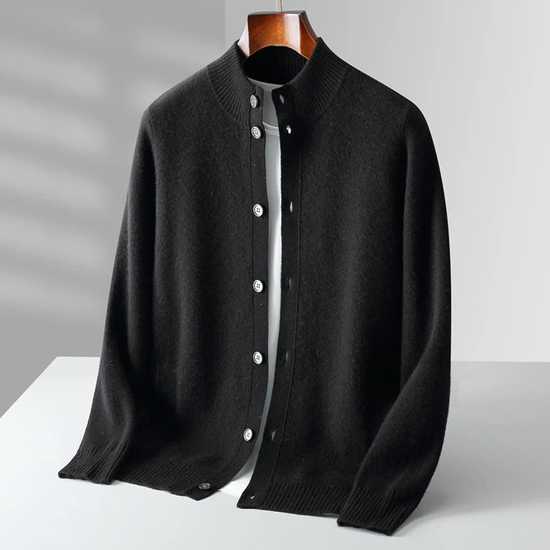Luca - Merino Wool Jacket Black