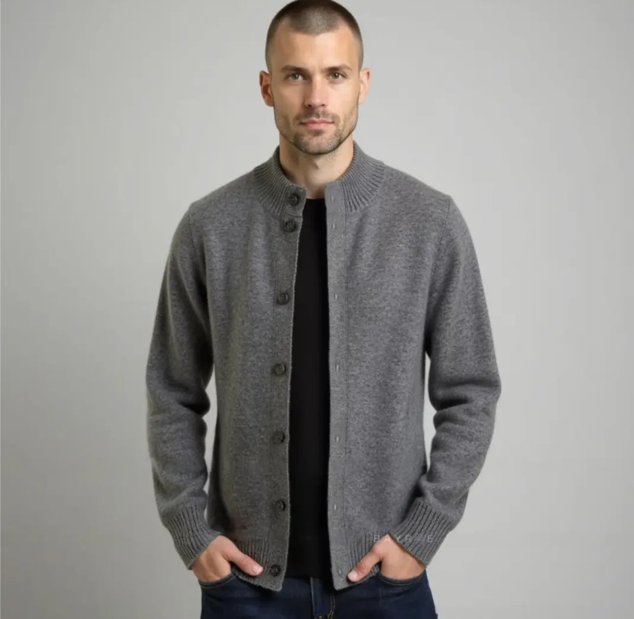 Luca - Merino Wool Jacket Grey