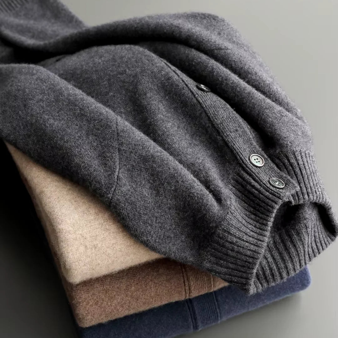 Luca - Merino Wool Jacket Grey
