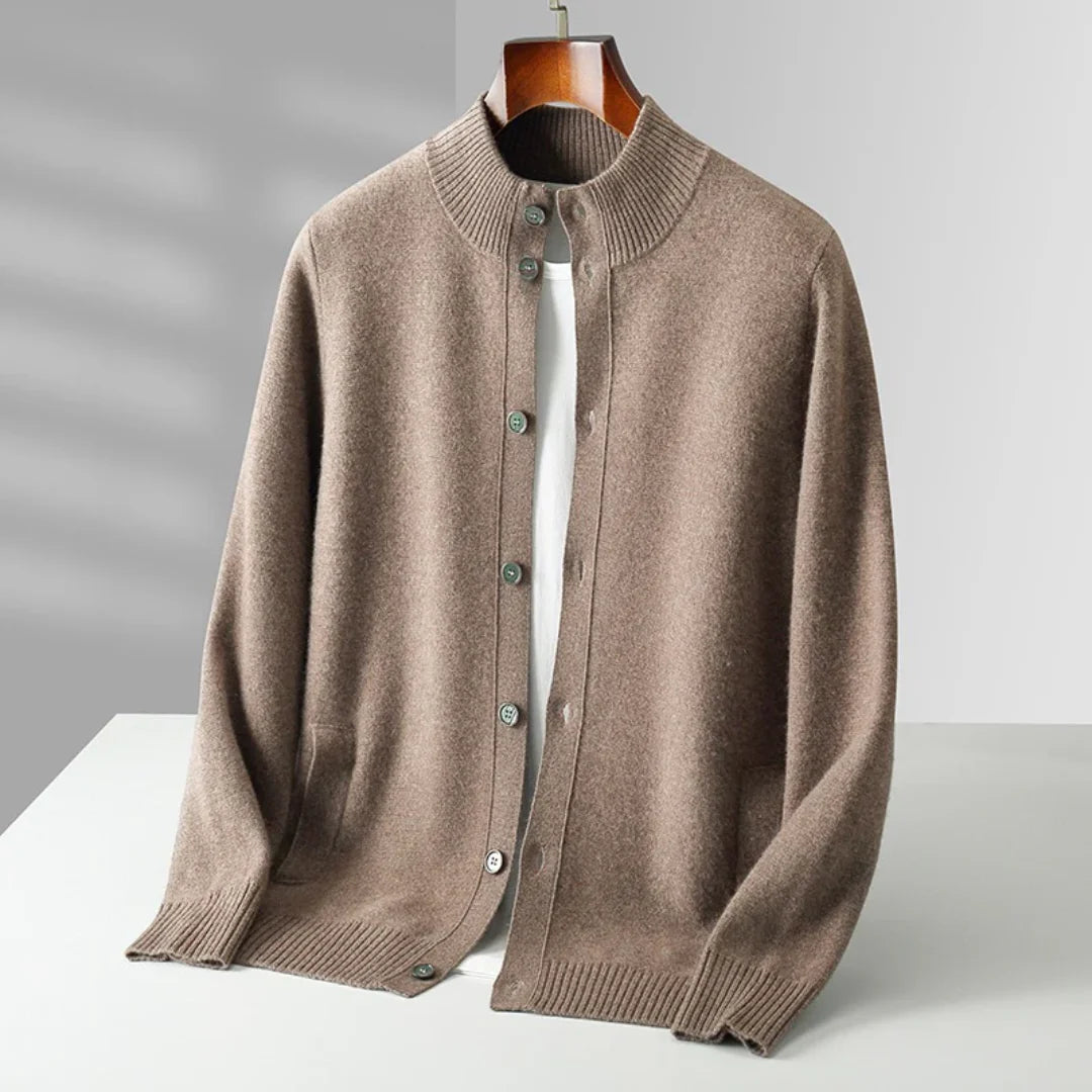 Luca - Merino Wool Jacket Brown