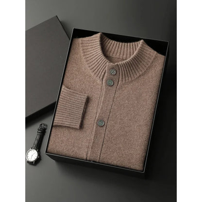 Luca - Merino Wool Jacket Brown