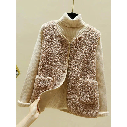 Melina - Stylish Sleveless Vest Beige
