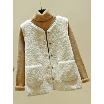 Melina - Stylish Sleveless Vest White