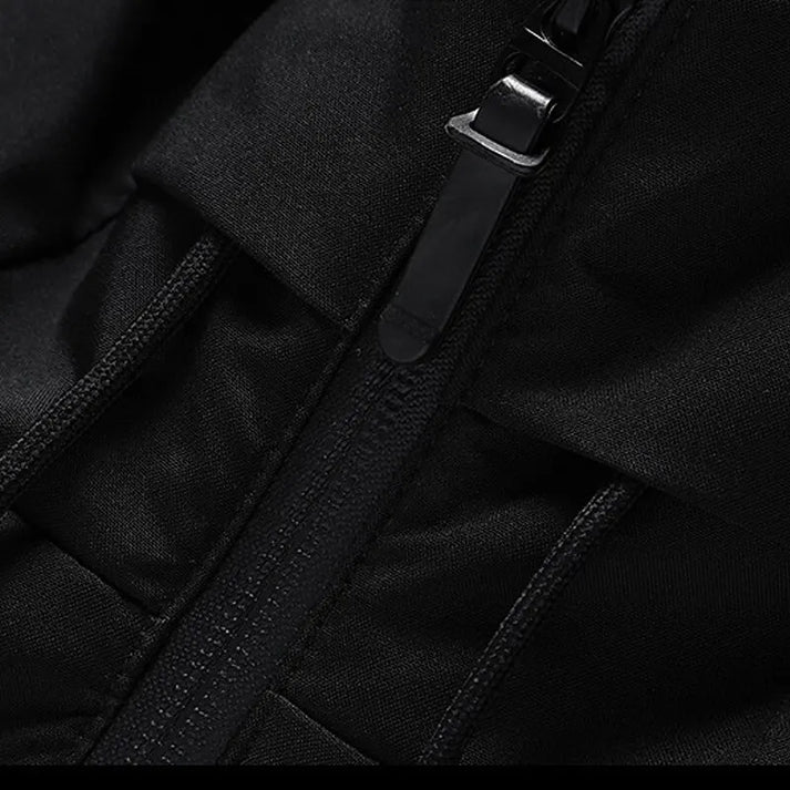 William - Winter Solid Puffer Jacket - Black